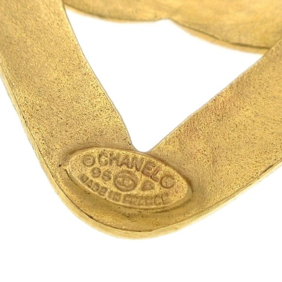 Chanel Heart Brooch Gold 95P 110382 - Picture 4 of 5